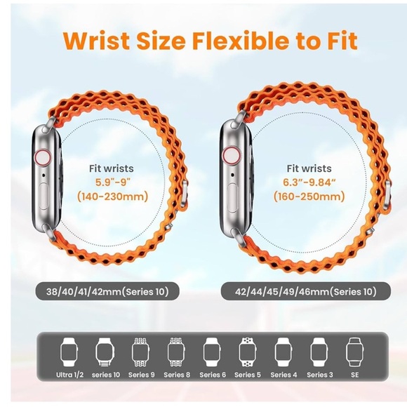 NEW Apple Watch Band Multiple Series Milky White - Picture 6 of 6